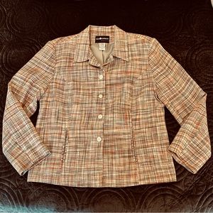 Pink Tweed Blazer Jacket